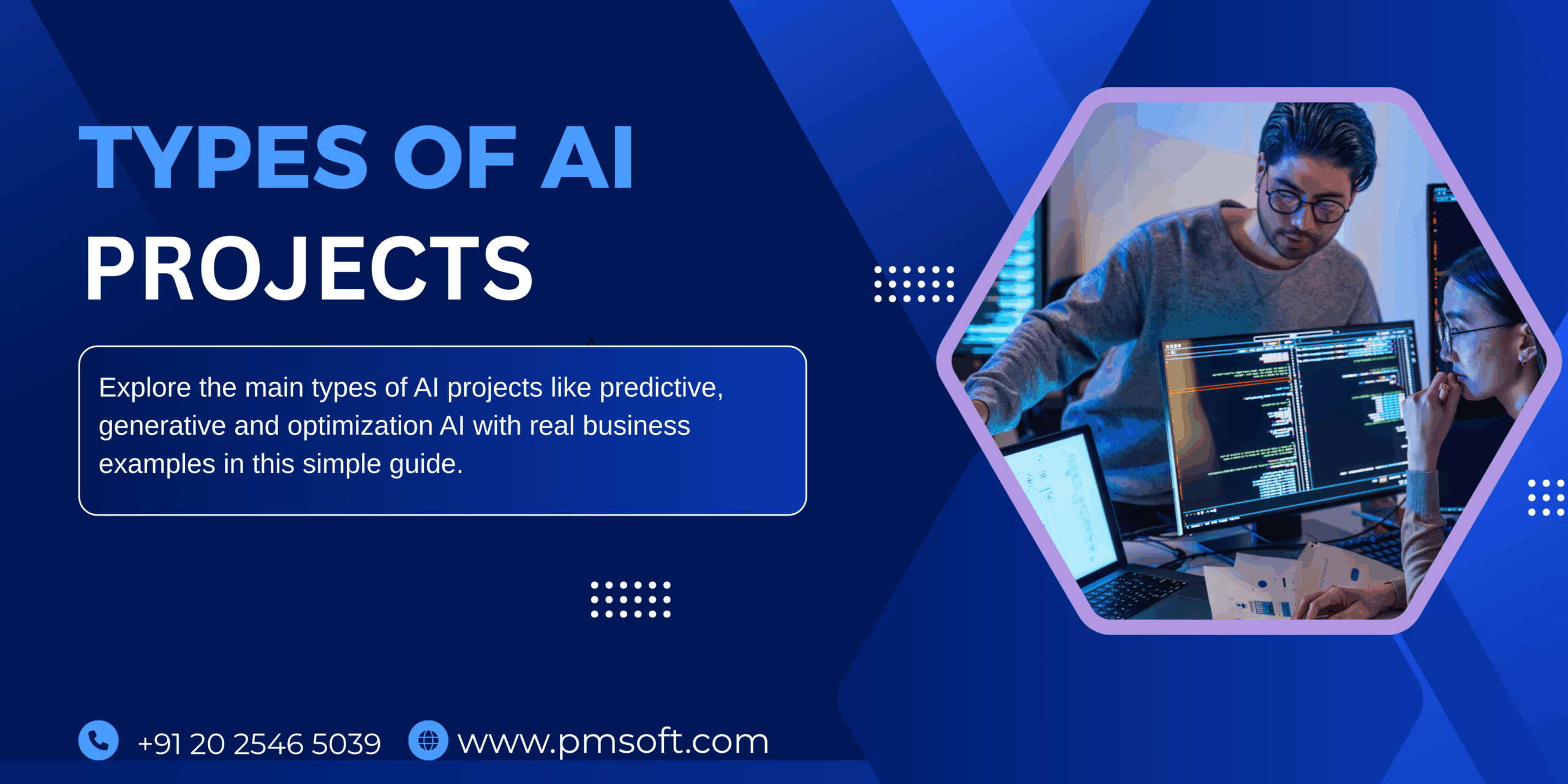 Types of AI Projects: A Complete Guide to Descriptive, Predictive, Prescriptive, Generative, Reinforcement, and Optimization AI